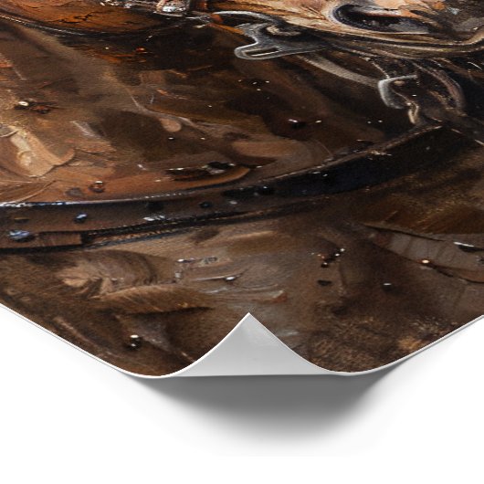 Paard Trio olieverfschilderij Poster (Hoek)