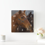 Paard Triplets Wandklok (Huis)