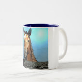 Paard Tweekleurige Koffiemok (Voorkant rechts)