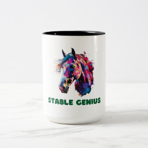 Paard Tweekleurige Koffiemok