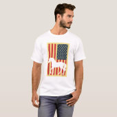 Paard USA Amerikaanse Vlag 4 juli Patriottische Eq T-shirt (Voorkant volledig)