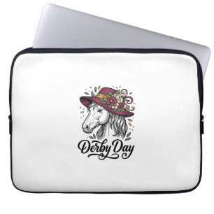 Paard Vader Vintage Western Cowboy Ruiter Shirt On Laptop Sleeve