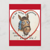 Paard Valentijn Feestdagenkaart (Voorkant)