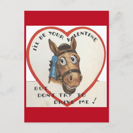  Paard Valentijn Feestdagenkaart (Voorkant)