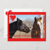 Paard Valentijn VI Feestdagenkaart (Voorkant / Achterkant)