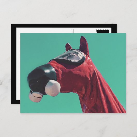 paard van de koude oorlog briefkaart (Voorkant / Achterkant)