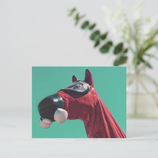 paard van de koude oorlog briefkaart (Staand voorkant)