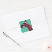paard van de koude oorlog vierkante sticker (Envelop)