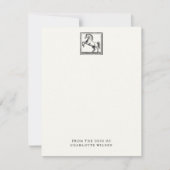 Paard van de ruitersport van het bureau van de aan notitiekaartje (Voorkant)