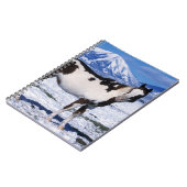 Paard van de verf die in de sneeuw staat notitieboek (Linkerzijde)