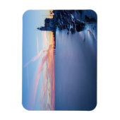 Paard van de vuurtoren van Marken in een blauwe zo Magneet (Verticaal)