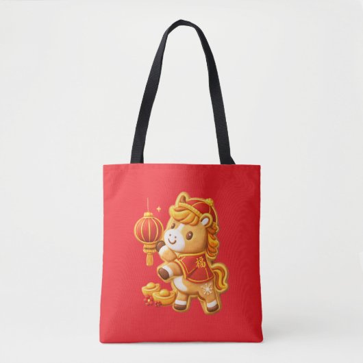 Paard van het maanjaar tote bag (Voorkant)