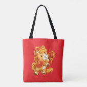 Paard van het maanjaar tote bag (Achterkant)