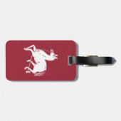 Paard van kampioen met touw bagagelabel (Achterkant horizontaal)
