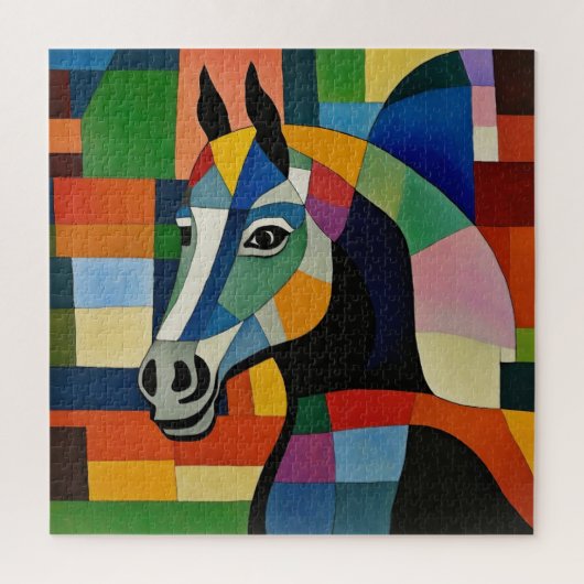 Paard van Kleuren Legpuzzel (Verticaal)