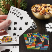 Paard van kleuren pokerkaarten (Insitu)