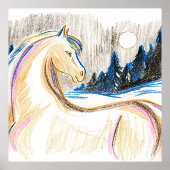 Paard van Mirage Folie Afdrukken (Voorkant)