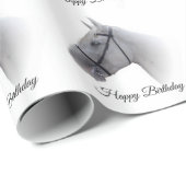Paard verjaardag cadeaupapier (Rol Hoek)