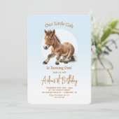 Paard Verjaardag Jongens 1e Kaart (Staand voorkant)