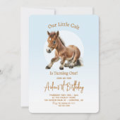 Paard Verjaardag Jongens 1e Kaart (Voorkant)