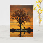 Paard Verjaardag Mooie Dag Kaart (Gele Bloem)