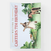 Paard Verjaardagsfeestbanner - Pony Verjaardagsban Spandoek (Verticaal)