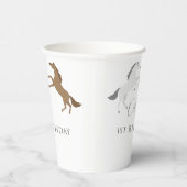 Paard Verjaardagsfeestje Cowgirl 1e Verjaardag Papieren Bekers (Rechts)