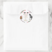 Paard verjaardagsfeestje gunst ronde sticker (Tas)