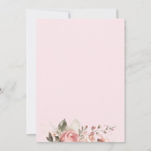 Paard verjaardagsfeestje meisjes roze 2e verjaarda kaart (Achterkant)