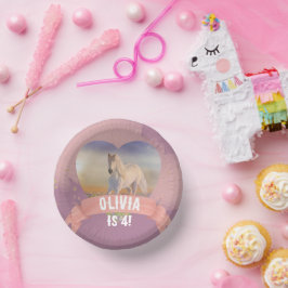 Paard verjaardagsfeestje papieren kommen