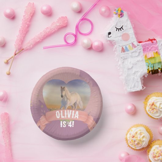 Paard verjaardagsfeestje papieren kommen (Feest)