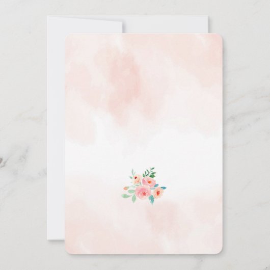 Paard verjaardagsuitnodiging kaart (Achterkant)