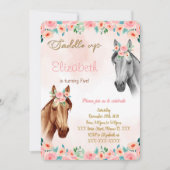 Paard verjaardagsuitnodiging kaart (Voorkant)