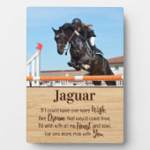 Paard Verlies Cadeau Foto Paard Herdenking Fotoplaat (voorkant)