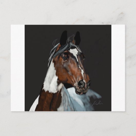 Paard verven briefkaart (Voorkant)