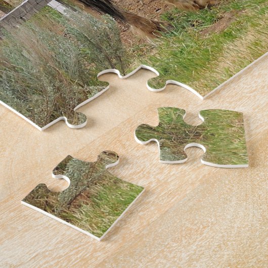 Paard verven in veld Jigzaag Puzzle Legpuzzel (Zijkant)