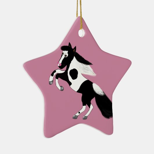 Paard verven keramisch ornament (Rechts)