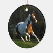 Paard verven met snelle werking keramisch ornament (Links)