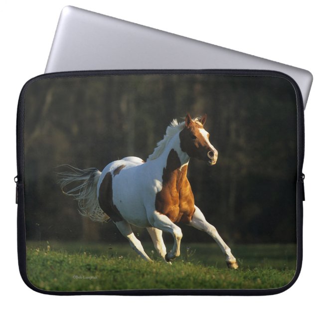Paard verven met snelle werking laptop sleeve (Voorkant)