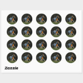 Paard verven met snelle werking ronde sticker (Vel)