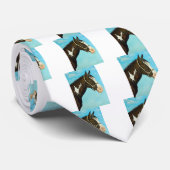 Paard verven stropdas (Opgerold)