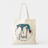 Paard verven tote bag (Achterkant)