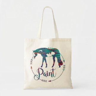 Paard verven tote bag