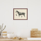 paard Veterinaire Spieranatomie Afdrukken Poster (Keuken)