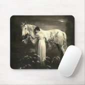  paard Victoriaans Lady Mousepad Muismat (Met muis)