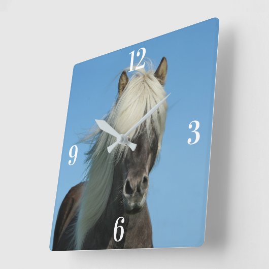 Paard Vierkante Klok (Hoek)