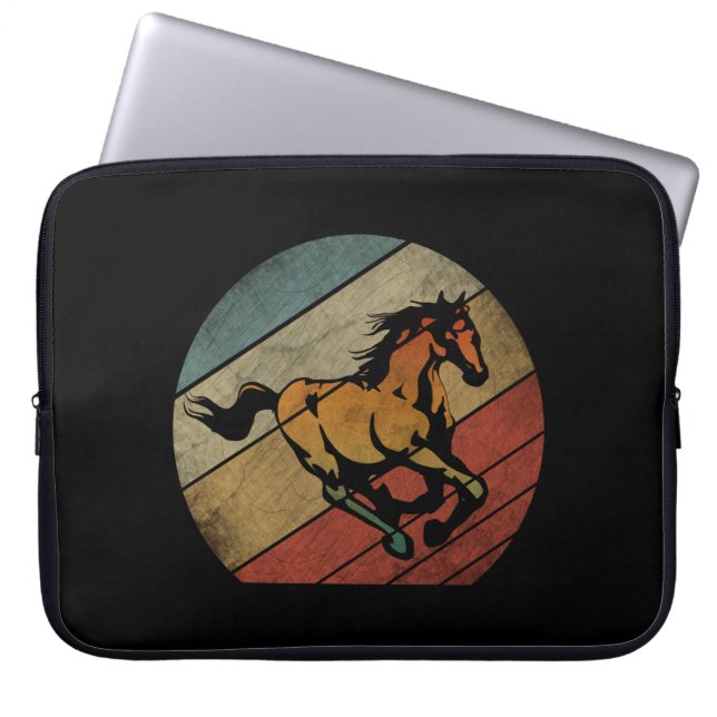 PAARD VINTAGE LAPTOP SLEEVE (Voorkant)