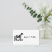 paard visitekaartje (Staand voorkant)