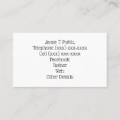 paard visitekaartje (Achterkant)