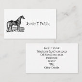 paard visitekaartje (Voorkant / Achterkant)